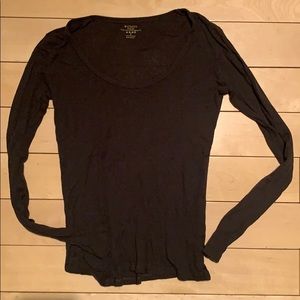 Majestic ribbed cashmere blend top